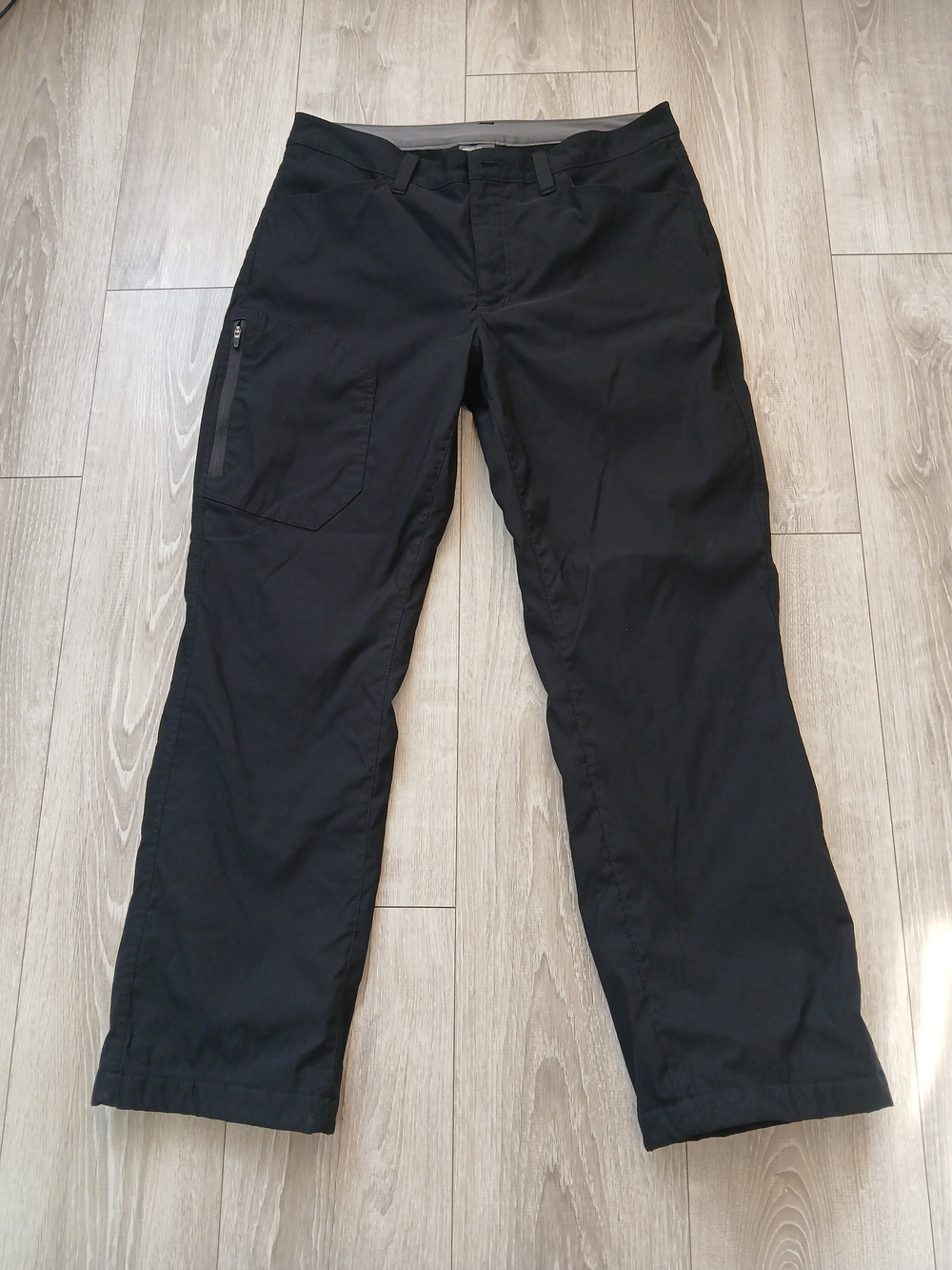 Eddie Bauer Men's Fleece Lined Tech Pant Black 34x30 Winter Hiking Outdoor